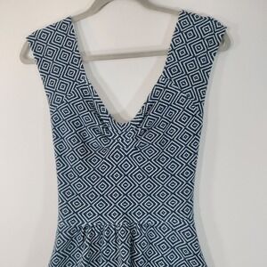 Anthropologie Postmark Geometric Diamond Cutout Back Dress
